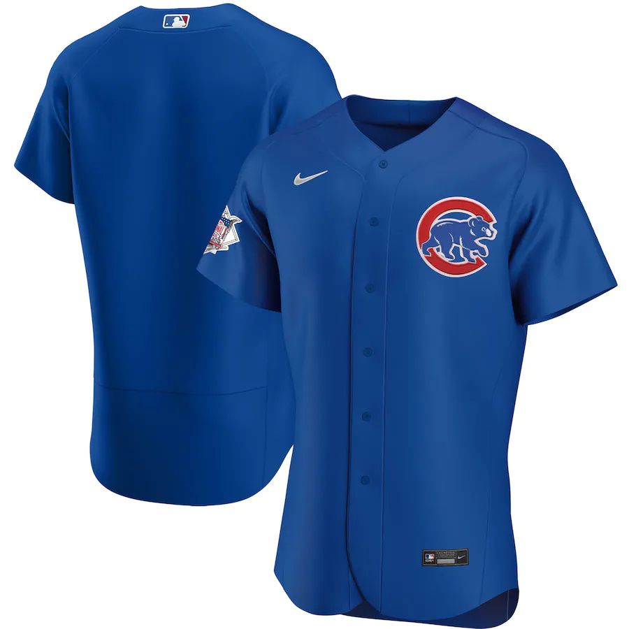 Mens Chicago Cubs Nike Royal Alternate Authentic Team MLB Jerseys